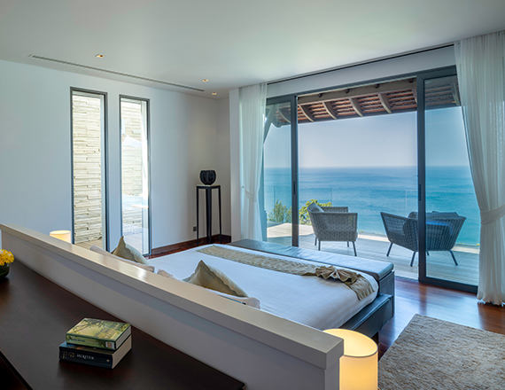 Villa Chan Paa - Master bedroom with breathtaking view