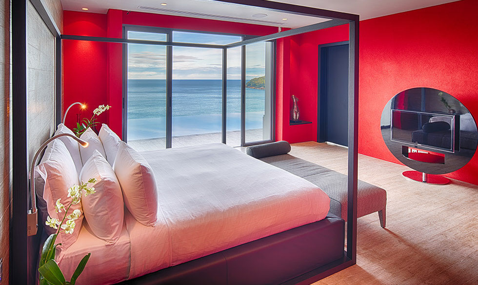 Malaiwana Villa M - Upstair master bedroom outlook