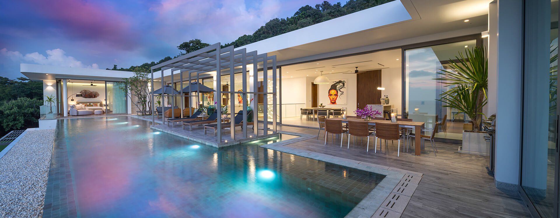 Maliawana Penthouse - Villa at dusk